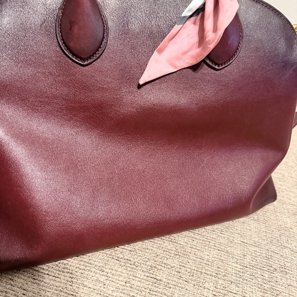 COACH, the Soft Empire 40 Leather Carryall Satchel Bag- Merlot - Picture 10 of 10